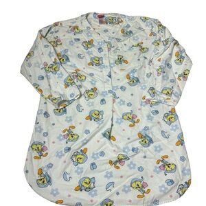 Vintage Warner Bros Loony Tunes Tweety Nightgown Pajamas